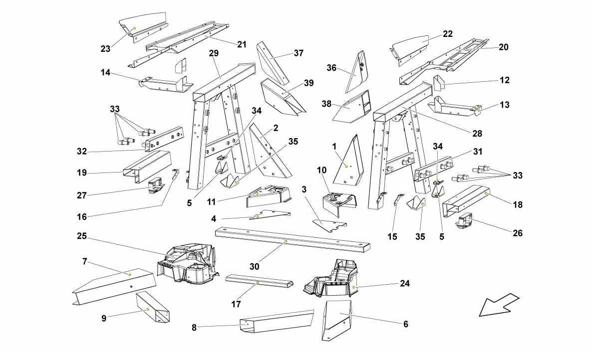 REAR FRAME ELEMENTS