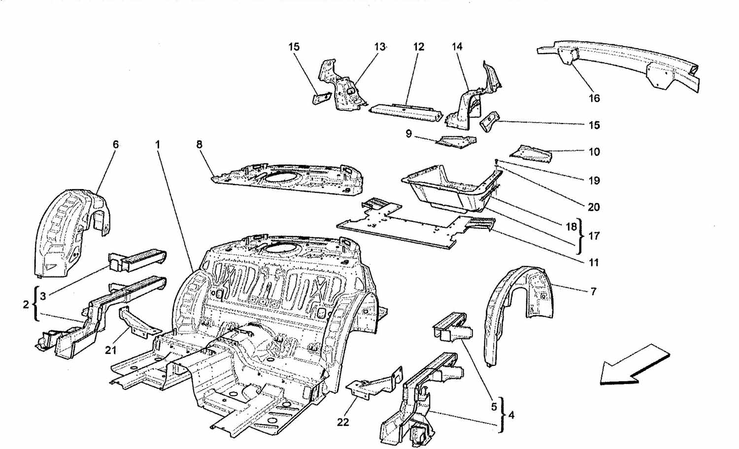 REAR STRUCTURAL FRAME