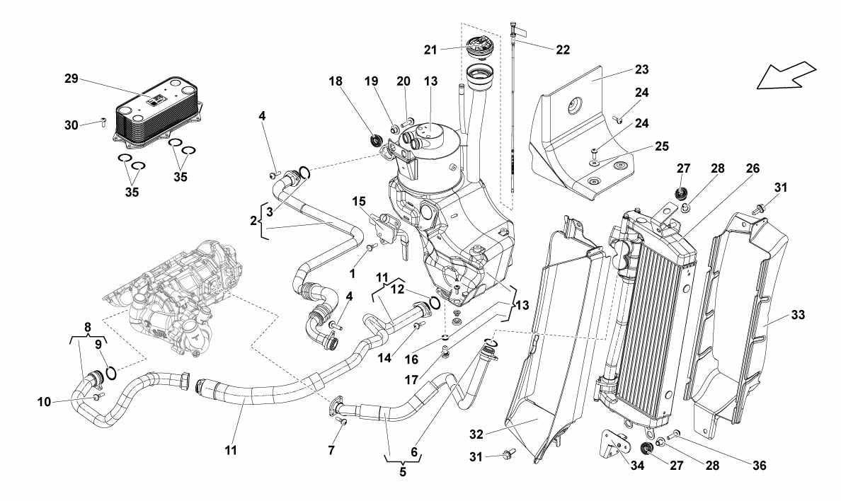 OIL SYSTEM RADIATOR