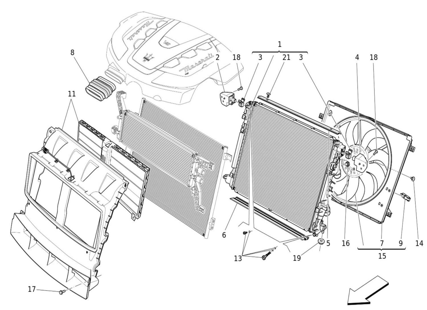 COOLING: AIR RADIATORS AND DUCTS