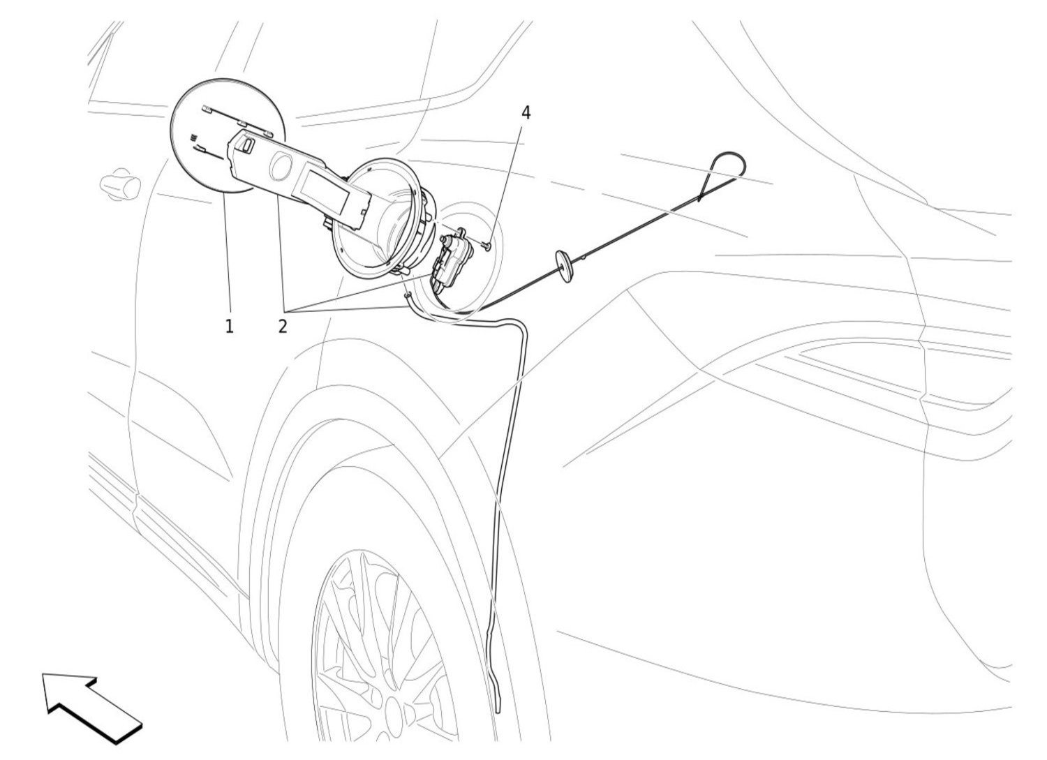 FUEL TANK DOOR AND CONTROLS