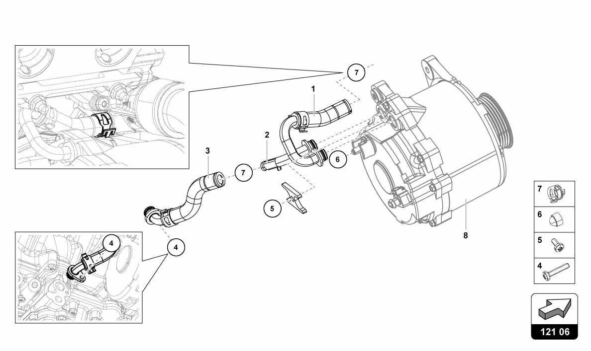 Lamborghini Huracan Lp610-4 Usa Water Cooling System-alternator