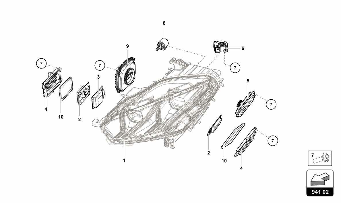 FRONT LIGHTS-INTERNAL COMPONENTS