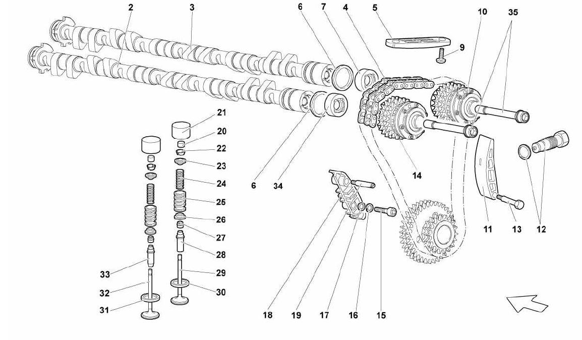 RIGHT HEAD TIMING SYSTEM