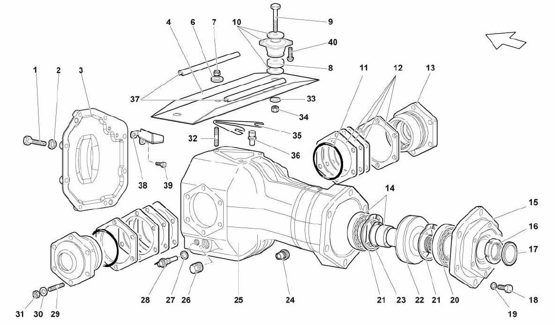 FRONT DIFFERENTIAL CASE