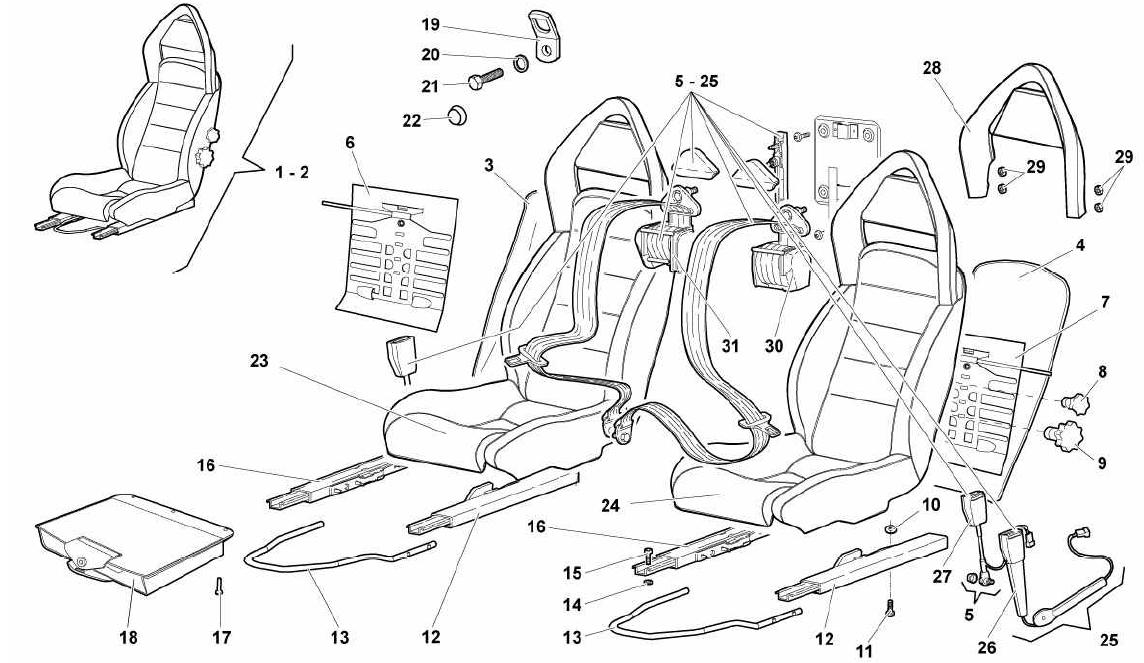 SEATS AND SAFETY BELTS