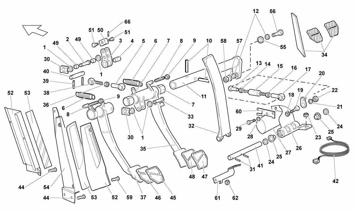 MANUAL PEDAL CLUSTER