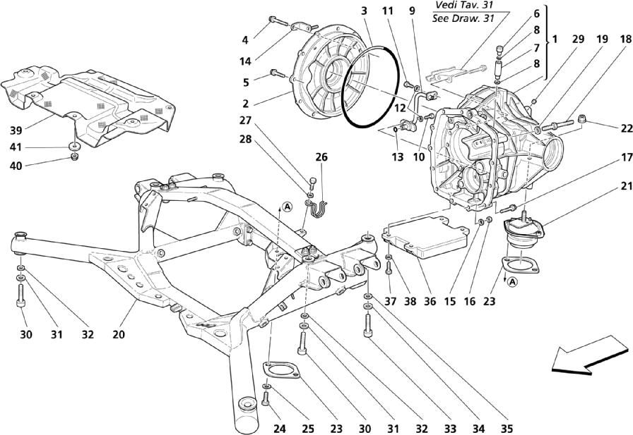 DIFFERENTIAL BOX - REAR UNDERBODY