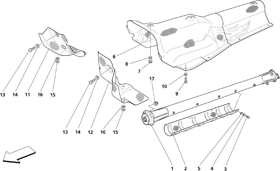 ENGINE-TRANSMISSION CONNECTION TUBE AND INSULATIONS