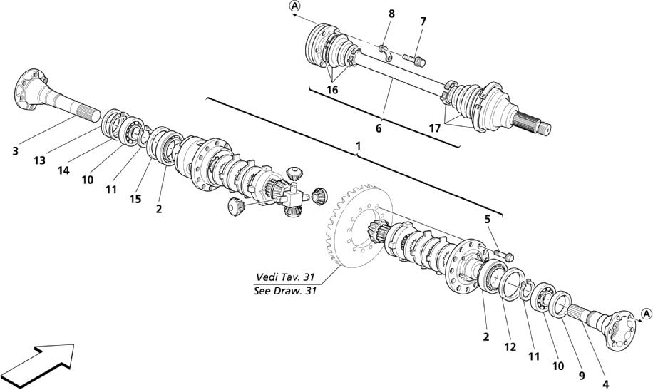 DIFFERENTIAL AND AXLE SHAFT