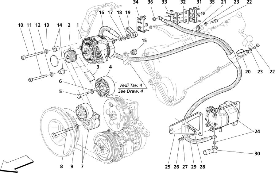 CURRENT GENERATOR-STARTING MOTOR