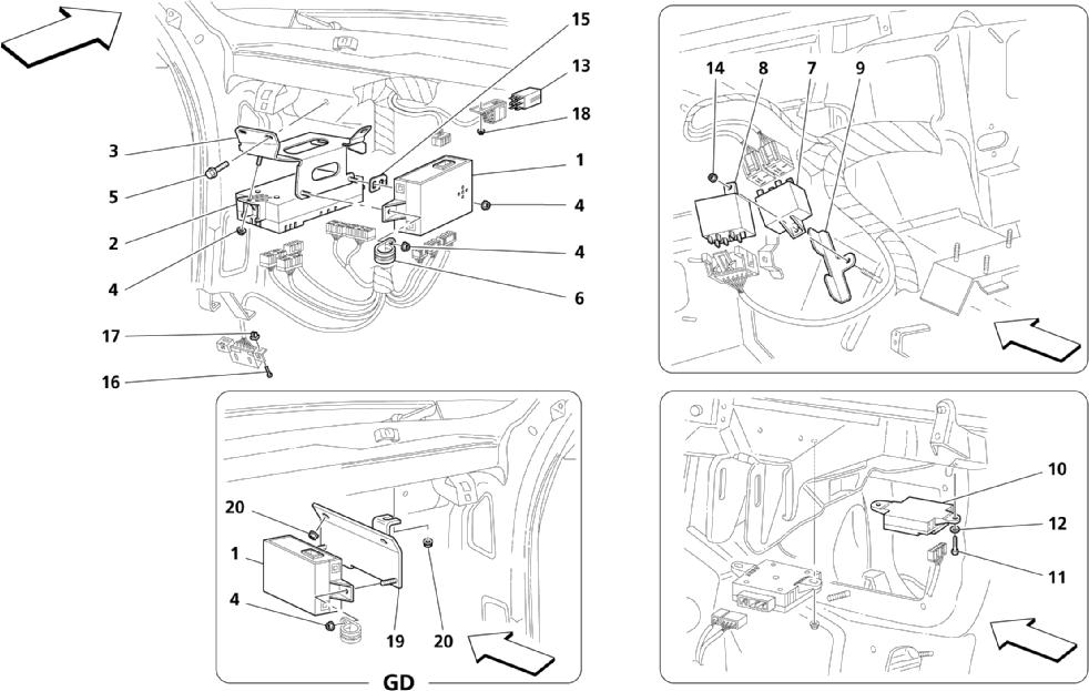 FRONT PASSENGERS COMPARTMENT CONTROL STATION