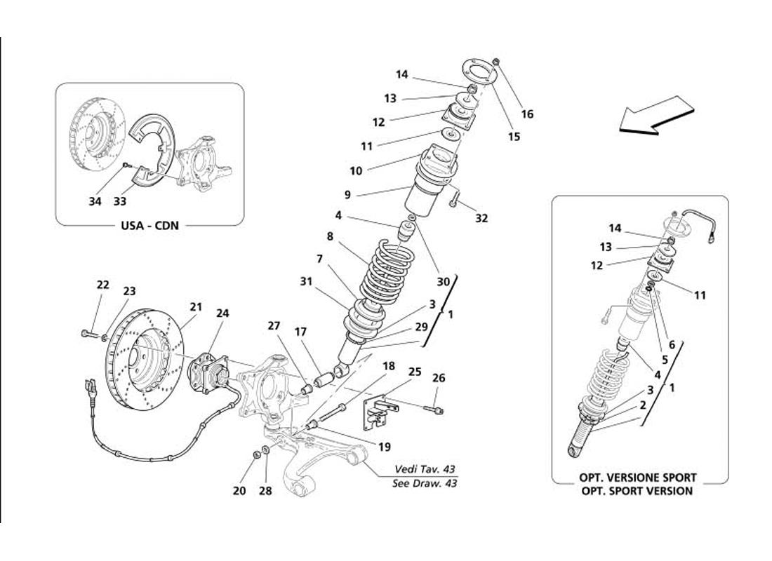 FRONT SUSPENSION - SHOCK ABSORBER AND BRAKE DISC