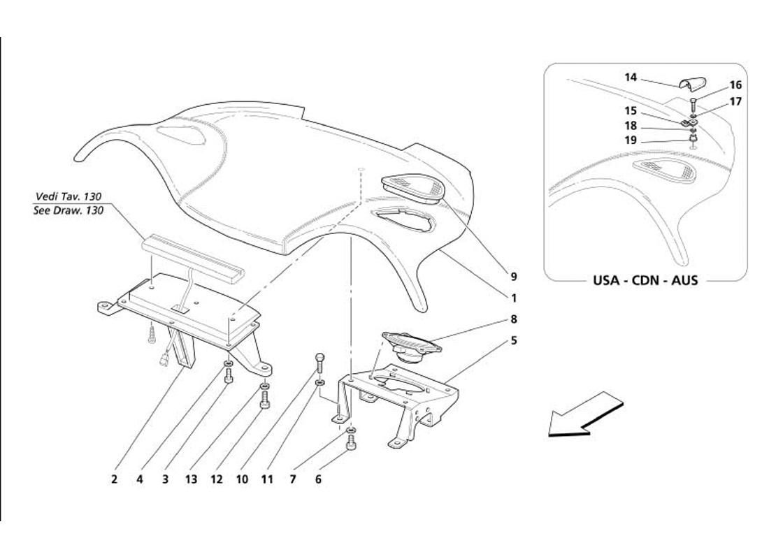 INNER COVERINGS - REAR UNDER WINDOW PANEL