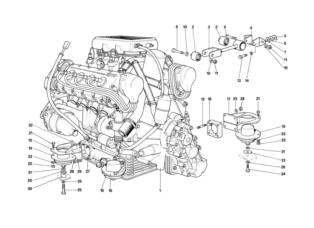 ENGINE - GEARBOX AND SUPPORTS
