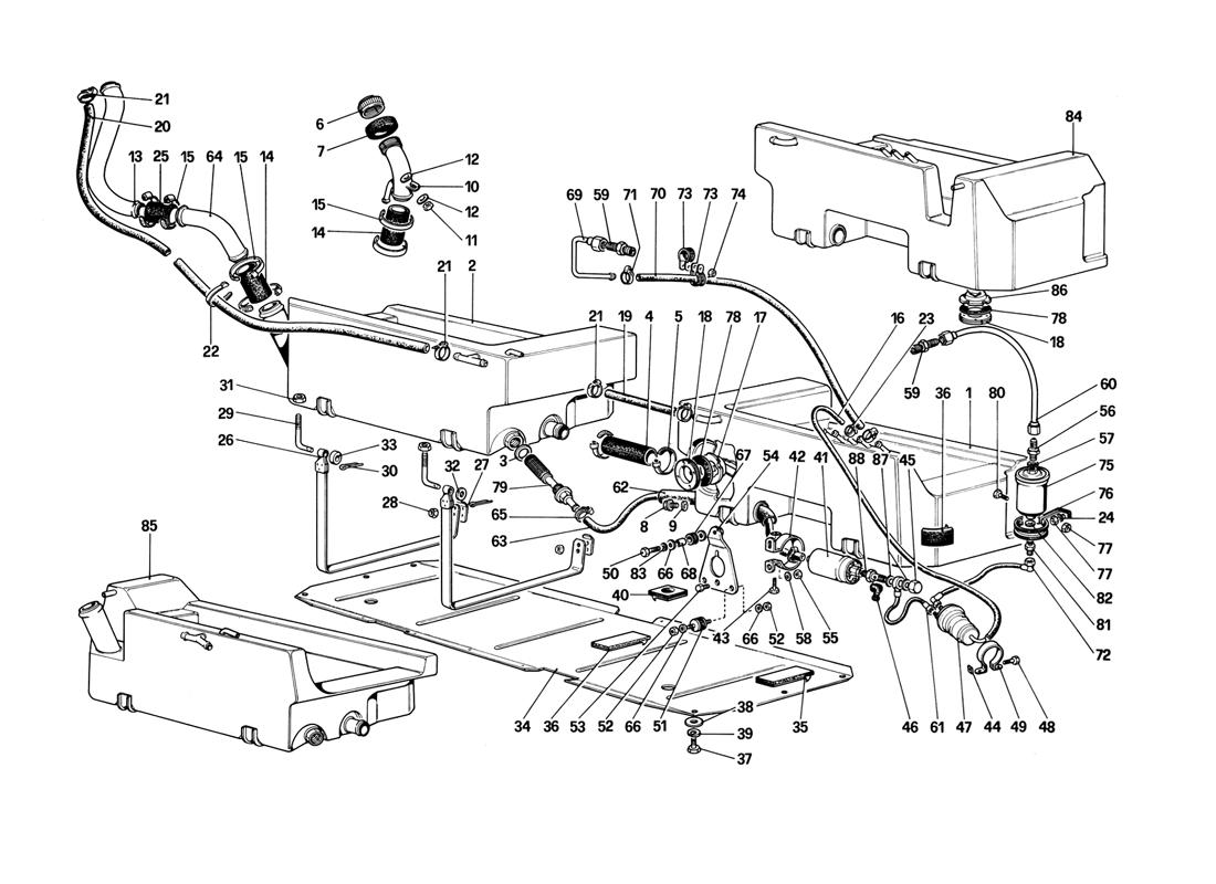 FUEL PUMP AND PIPES (FOR US VERSION)