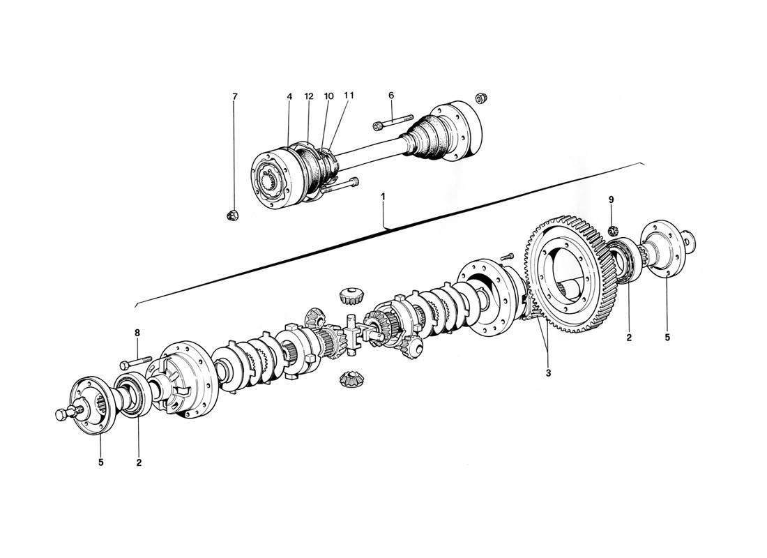 DIFFERENTIAL AND AXLE SHAFTS
