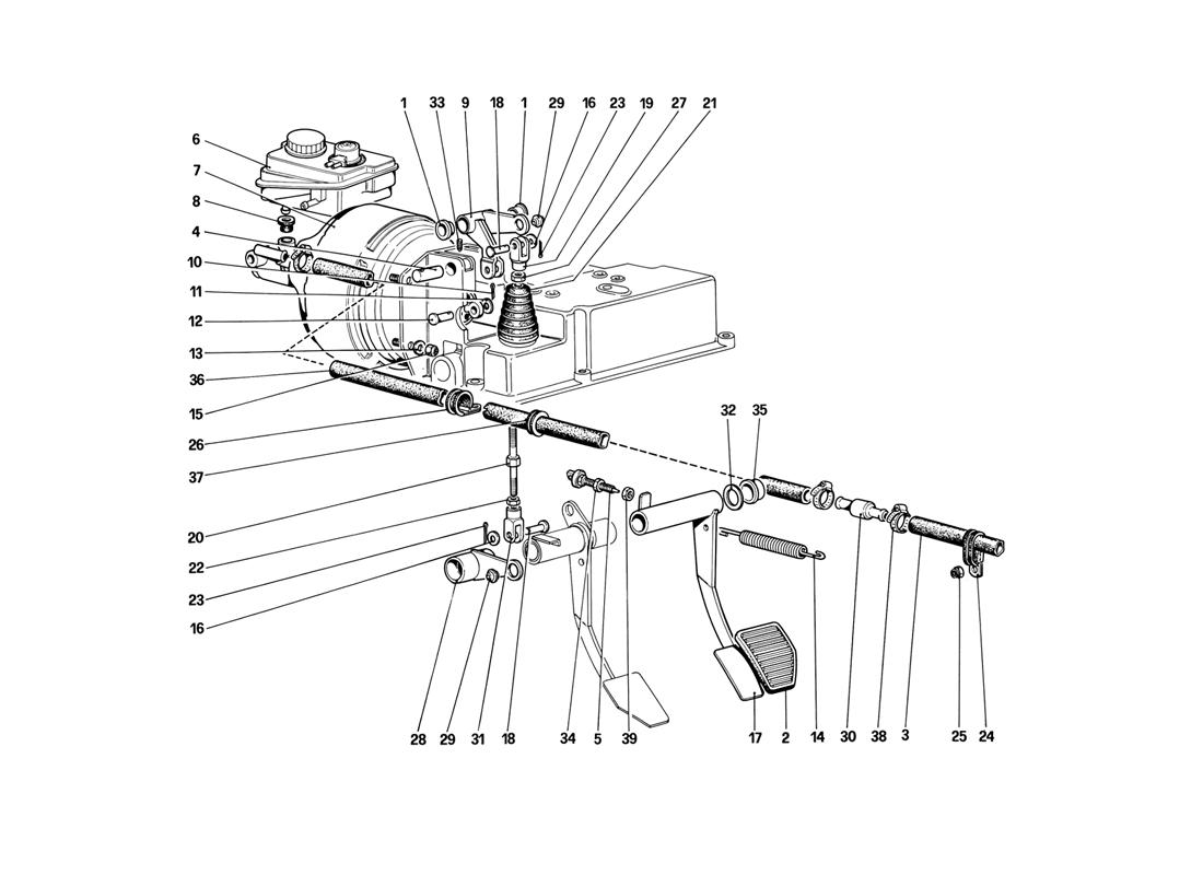 BRAKE HYDRAULIC SYSTEM (FOR CAR WITHOUT ANTISKID SYSTEM)