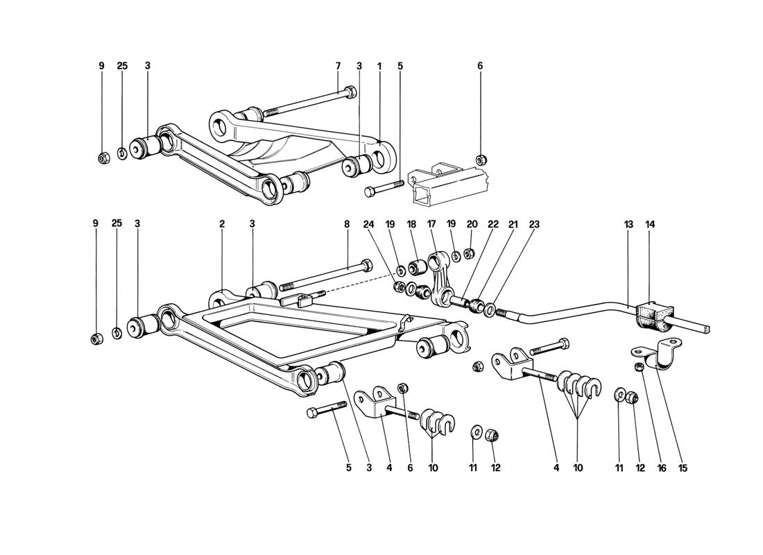 REAR SUSPENSION - WISHBONES