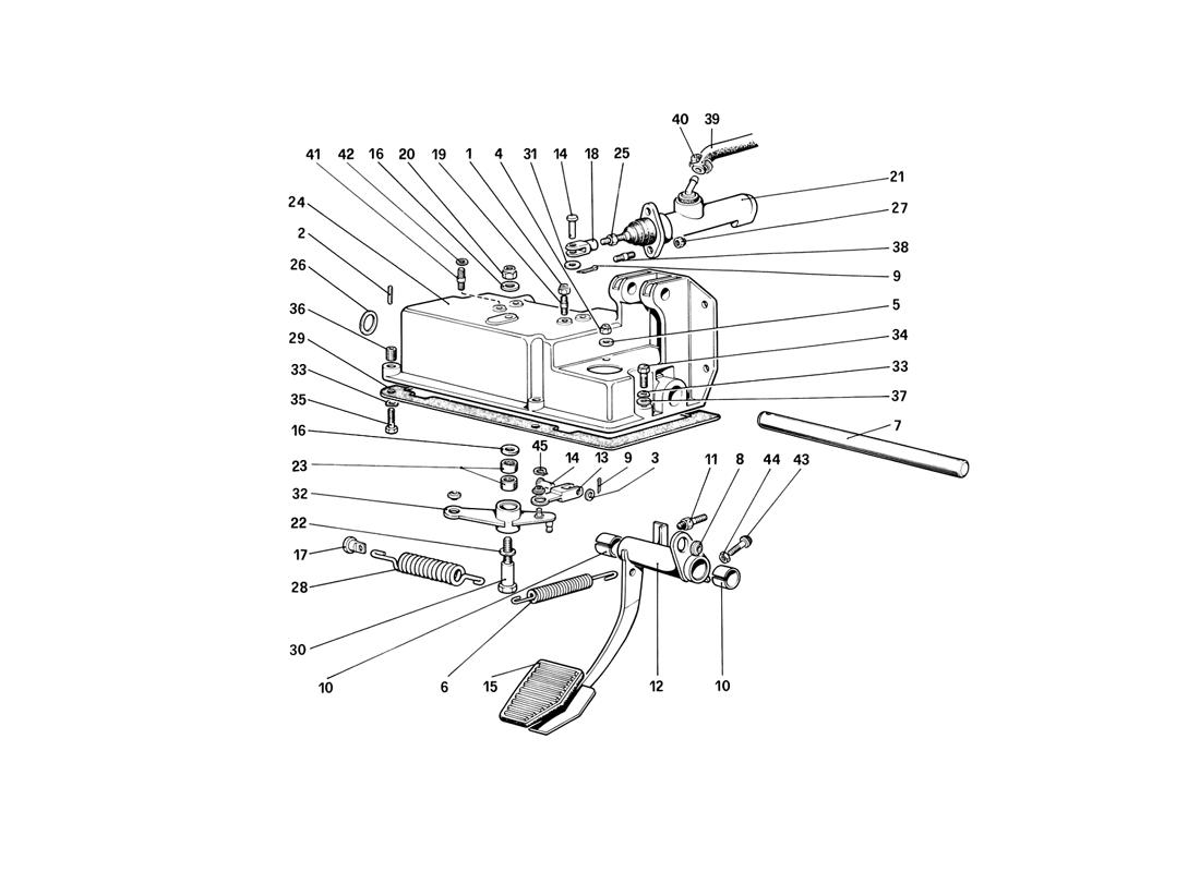 PEDAL BOARD - CLUTCH CONTROL (FOR CAR WITHOUT A