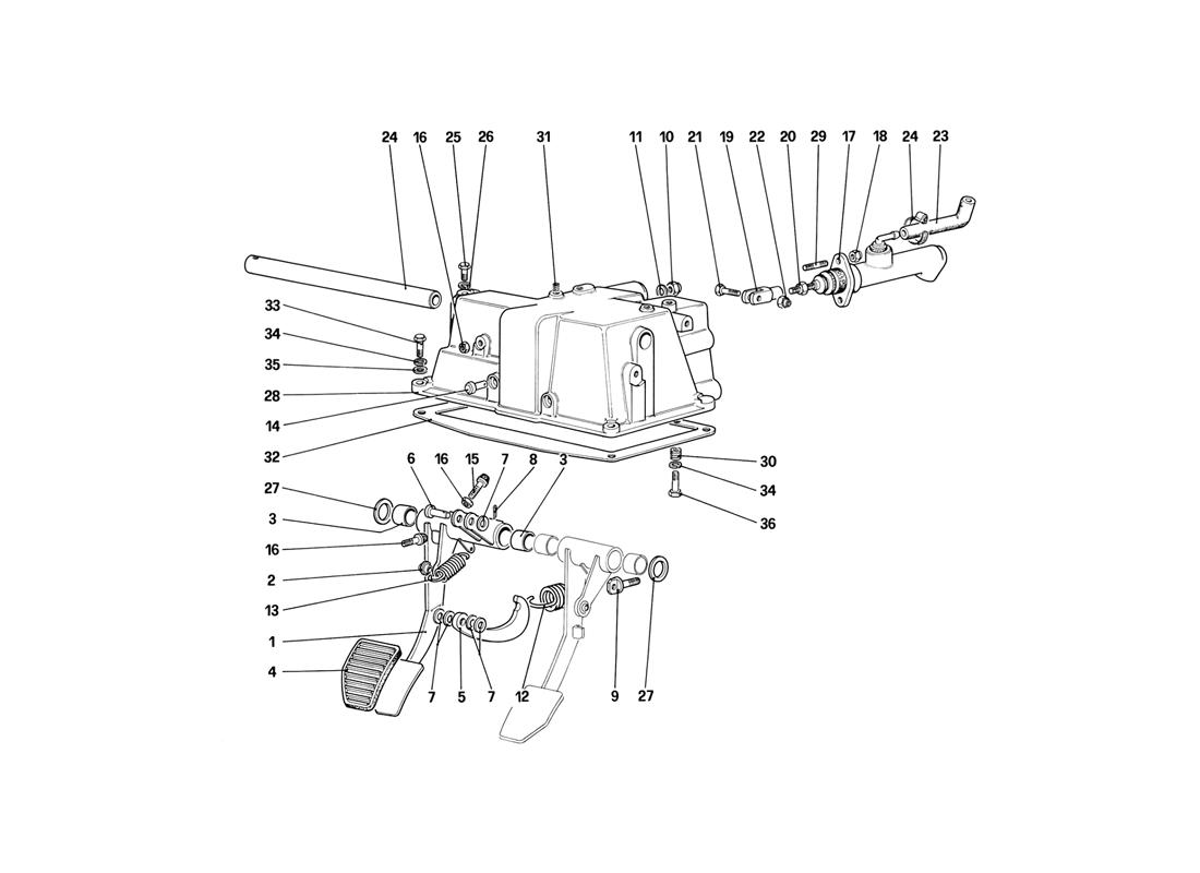 PEDAL BOARD - CLUTCH CONTROL (FOR CAR WITH ANTI