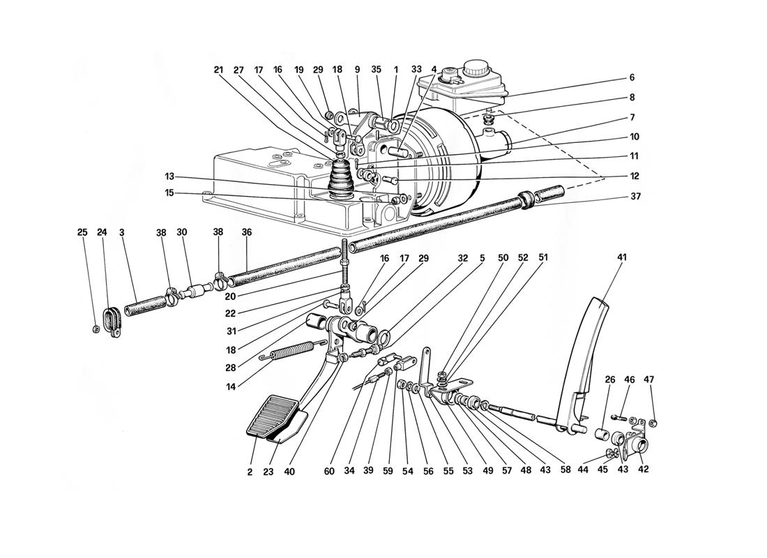 THROTTLE CONTROL AND BRAKE HYDRAULIC SYSTEM (FOR RHD)