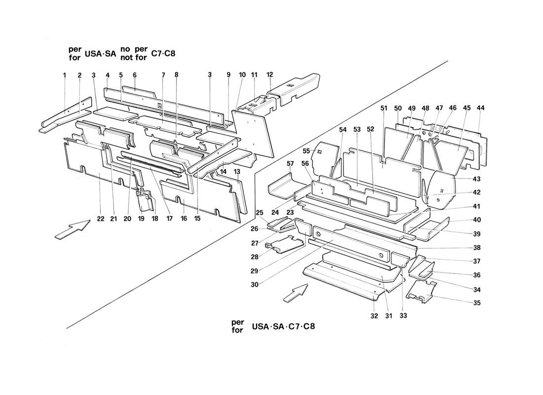 LUGGAGE AND PASSENGER COMPARTMENT, INSULATION - CAB