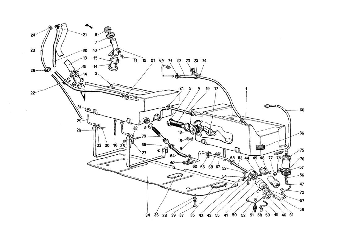 FUEL PUMP AND PIPES