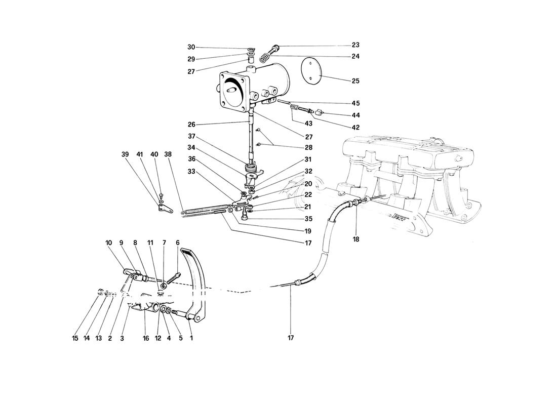 THROTTLE HOUSING AND LINKAGE