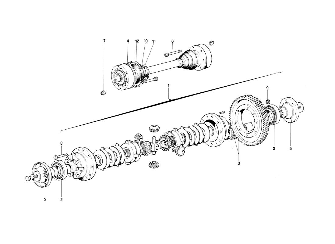 DIFFERENTIAL AND AXLE SHAFTS