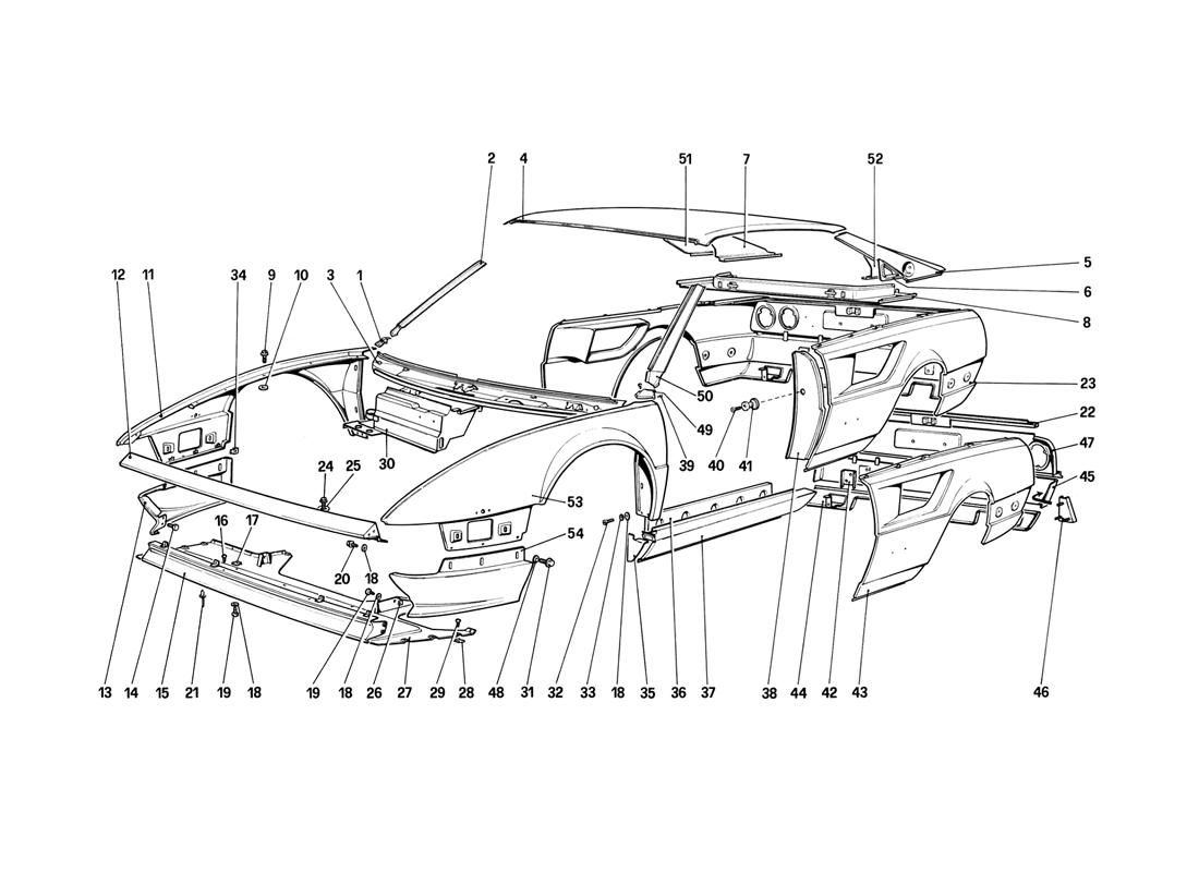 BODY SHELL - OUTER ELEMENTS