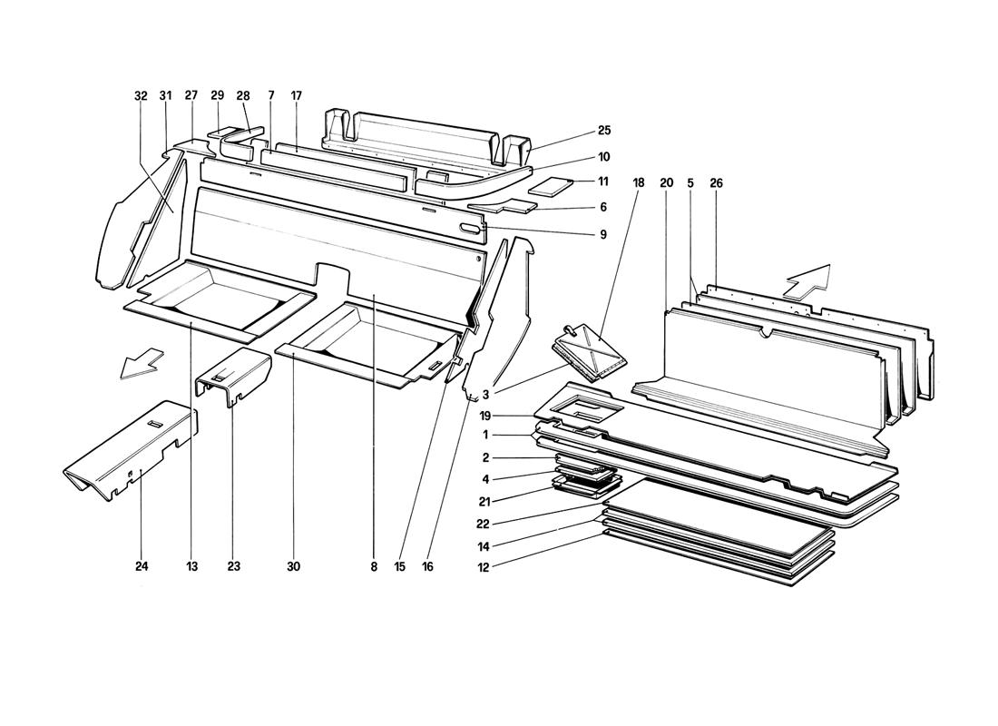 PASSENGER AND LUGGAGE COMPARTMENTS INSULATION