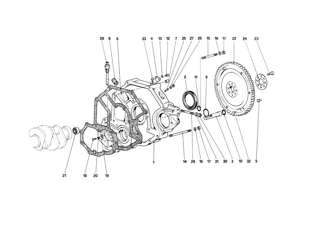 FLYWHEEL AND CLUTCH HOUSING SPACER