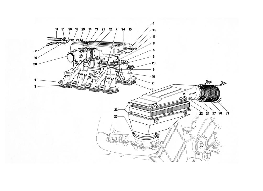 AIR INTAKE AND MANIFOLDS
