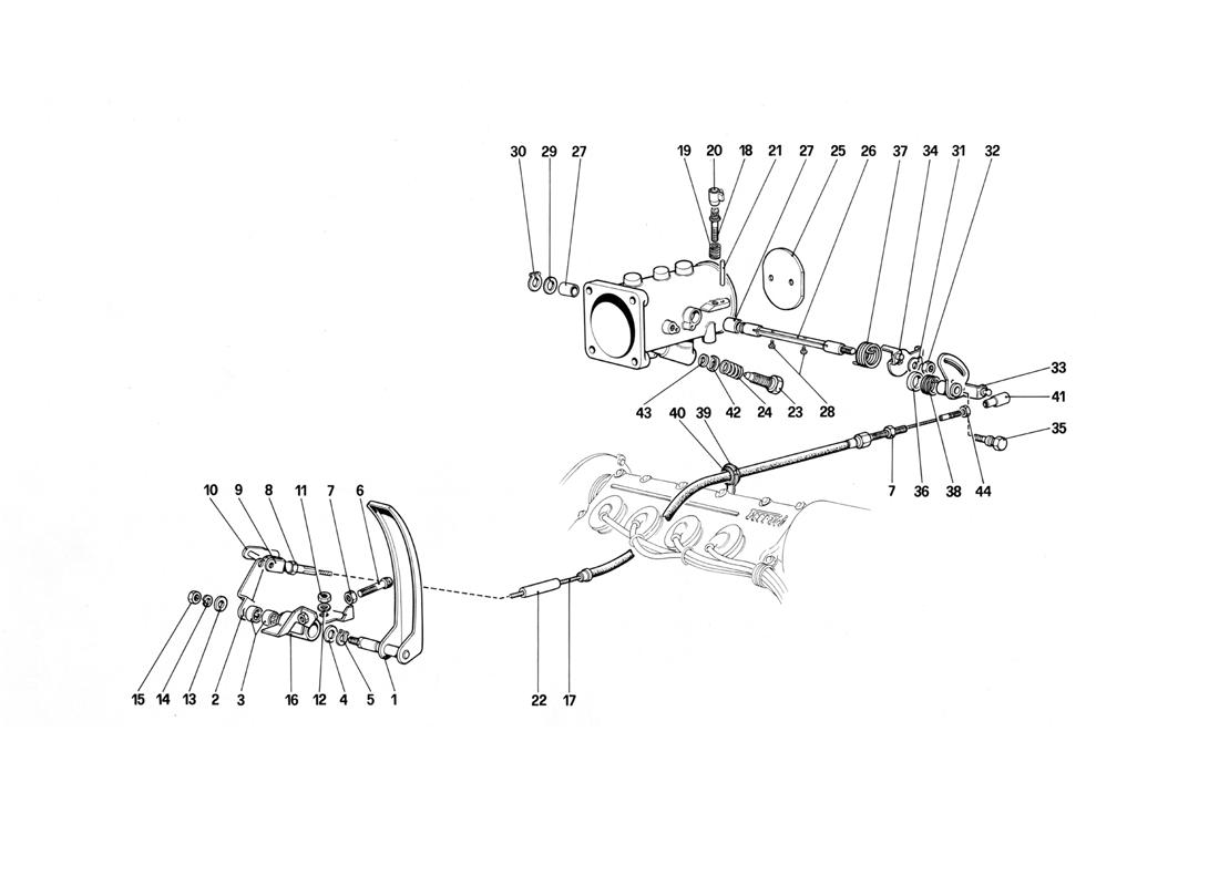 THROTTLE HOUSING AND LINKAGE