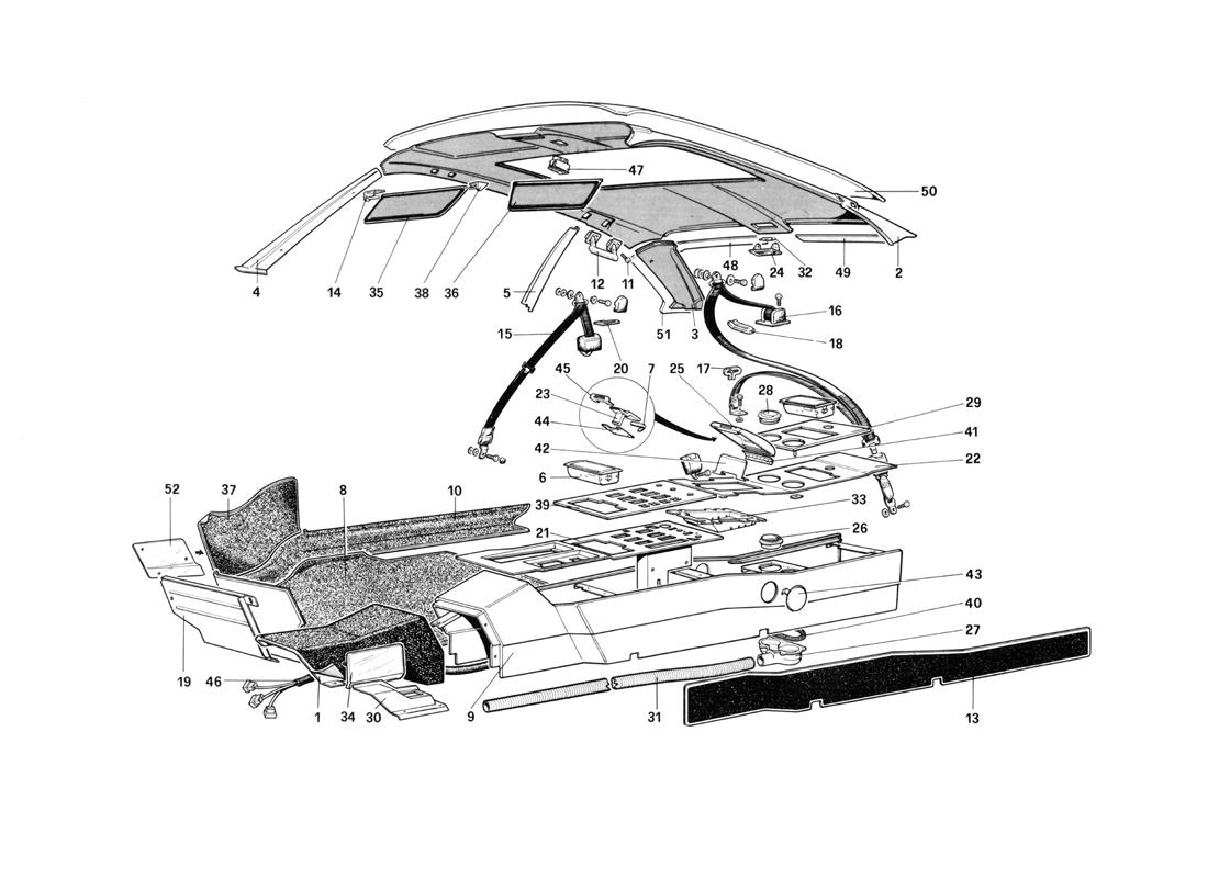 ROOF, TUNNEL AND SAFETY BELTS