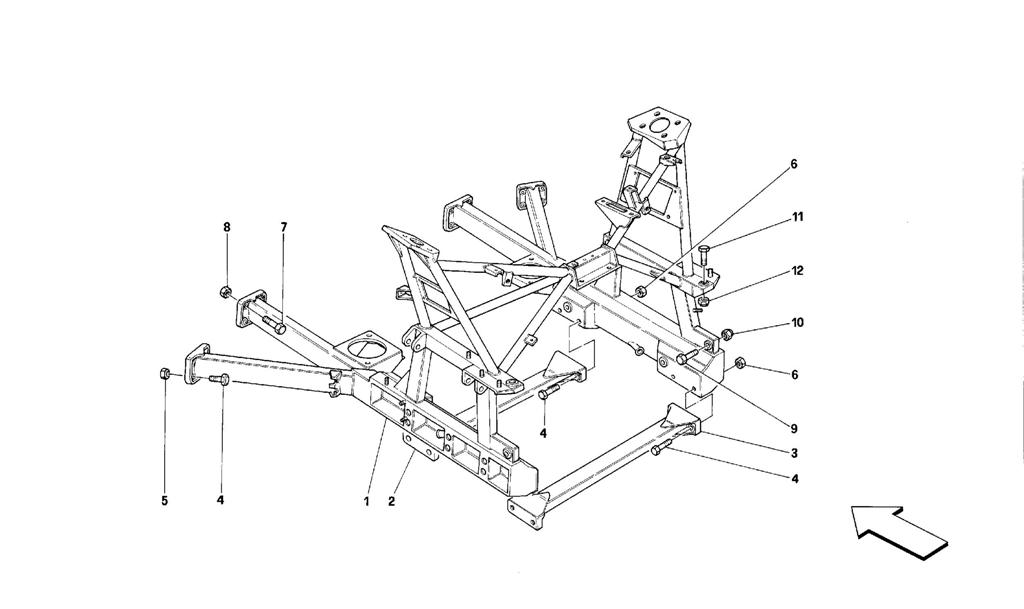 REAR REMOVABLE FRAME -VALID FOR CARS WITH 3P