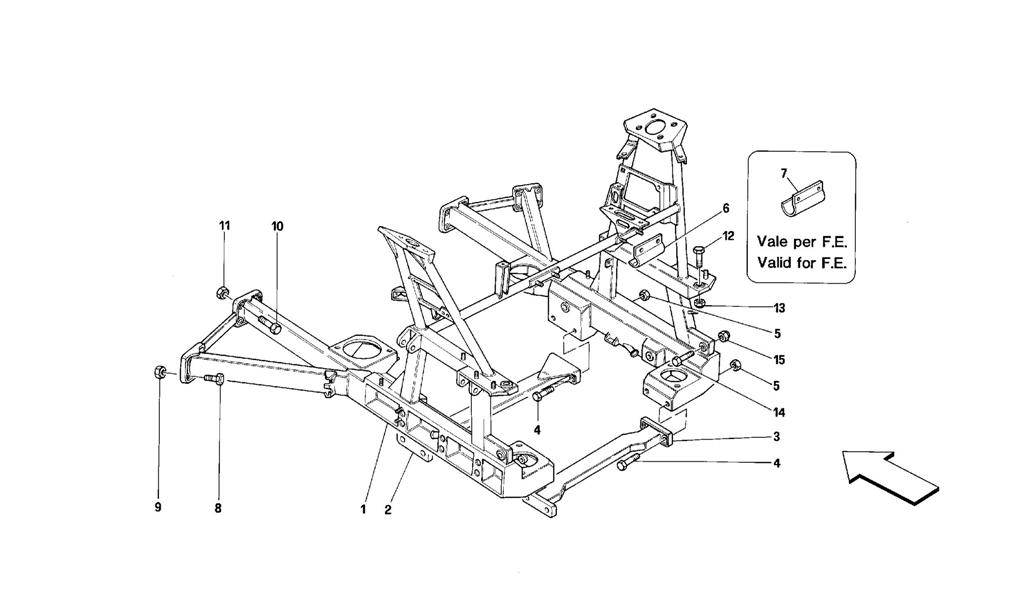 REAR REMOVABLE FRAME -VALID FOR CARS WITH 4P