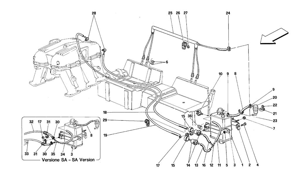 ANTIEVAPORATION DEVICE - COUPE AND CABRIOLET - FORS CARS WITH CATALYST AND SA