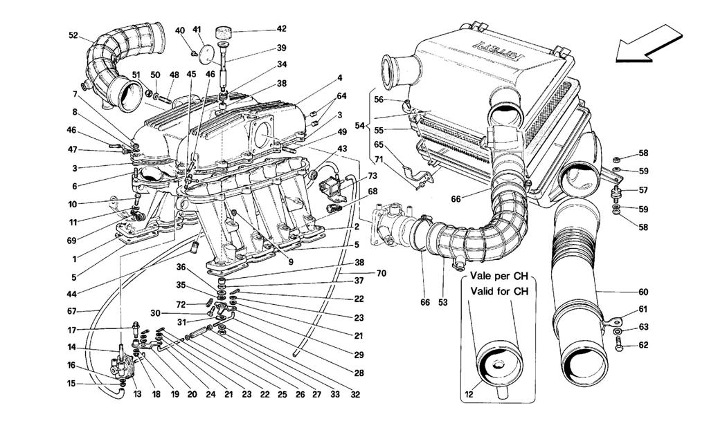 MANIFOLDS AND AIR INTAKE -MOTRONIC 2.5-