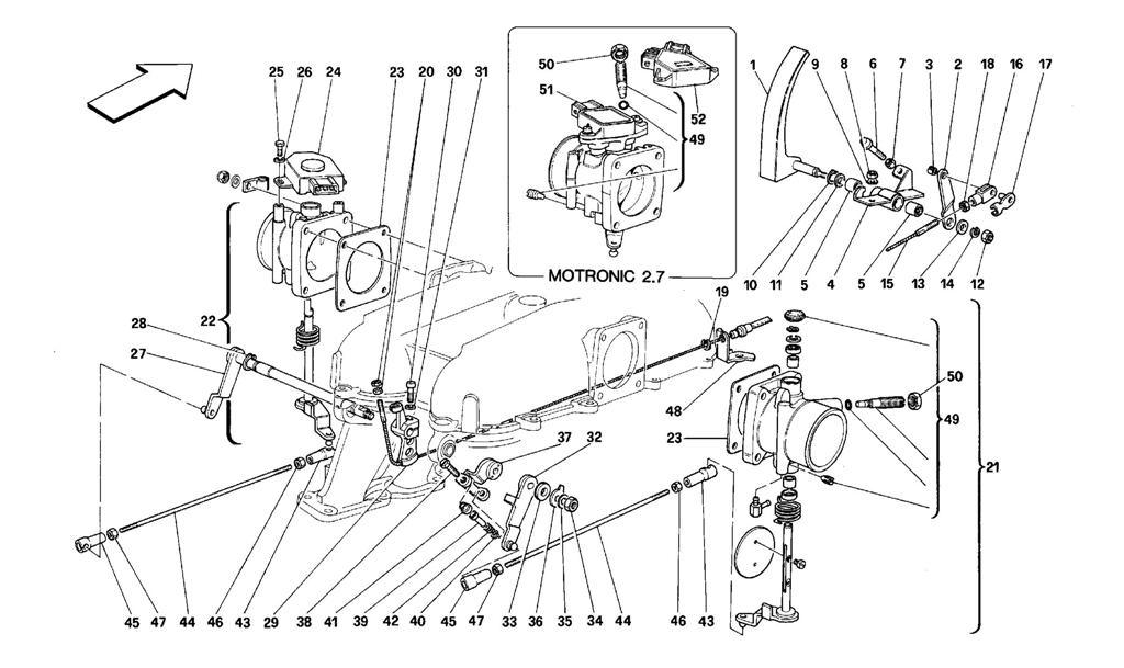 THROTTLE HOUSING AND LINKAGE