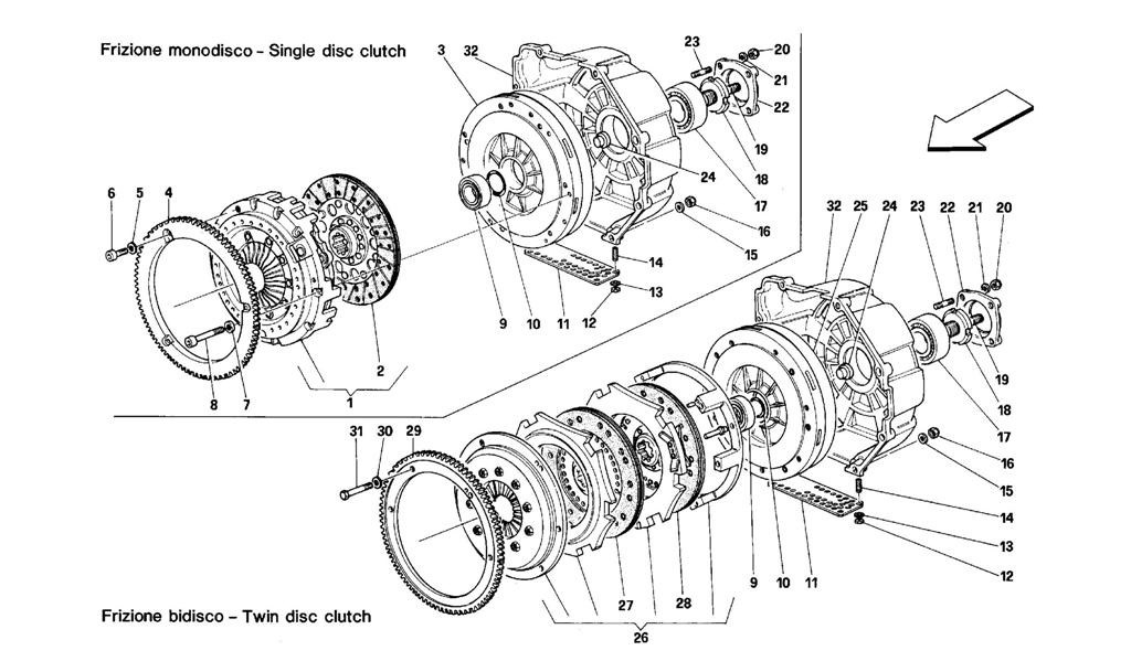 SINGLE AND DOUBLE DISC CLUTCH