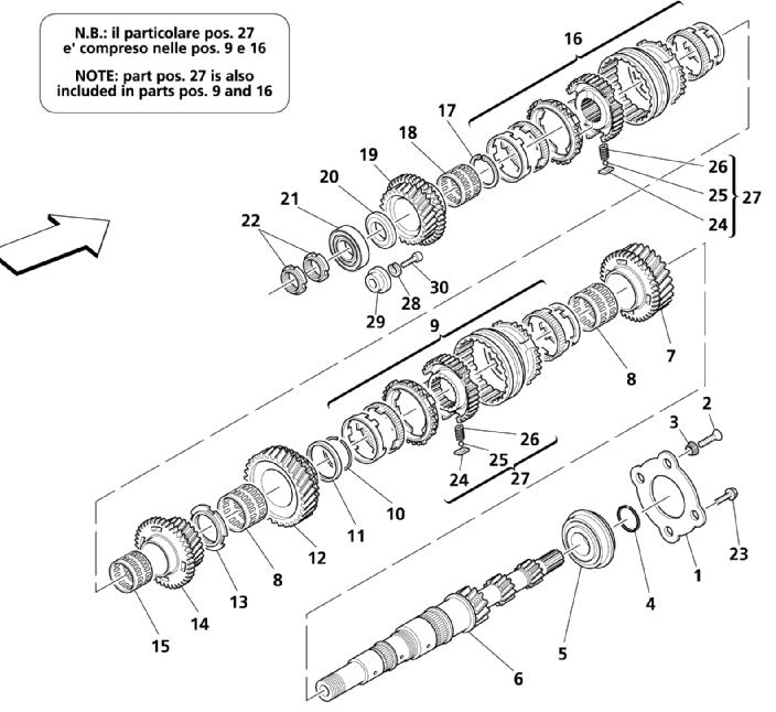 MAIN SHAFT GEARS