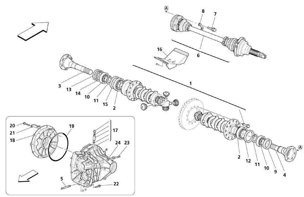 REAR DIFFERENTIAL AND AXLE SHAFTS