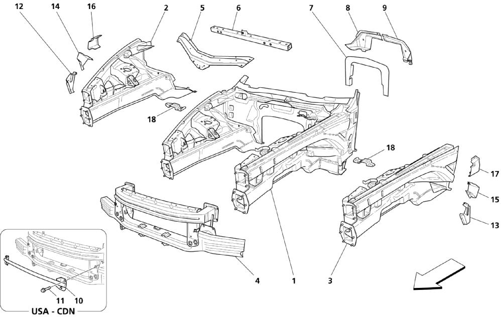 FRONT STRUCTURAL PARTS