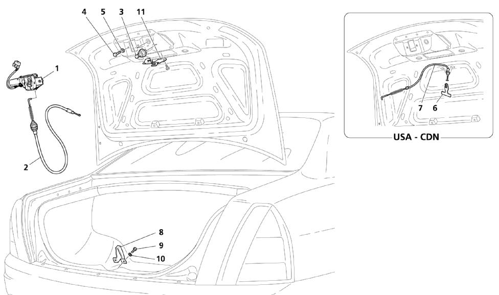 REAR HOOD OPENING DEVICE