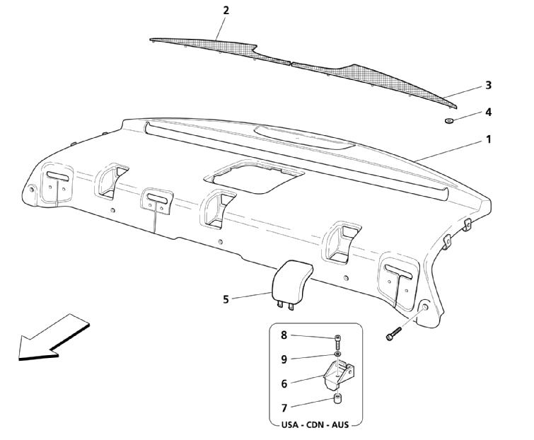 UNDER REAR WINDOW MOULDING