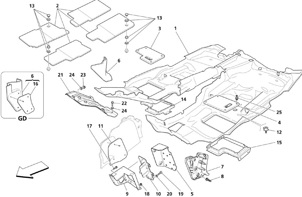 PASSENGERS COMPARTMENT CARPETS
