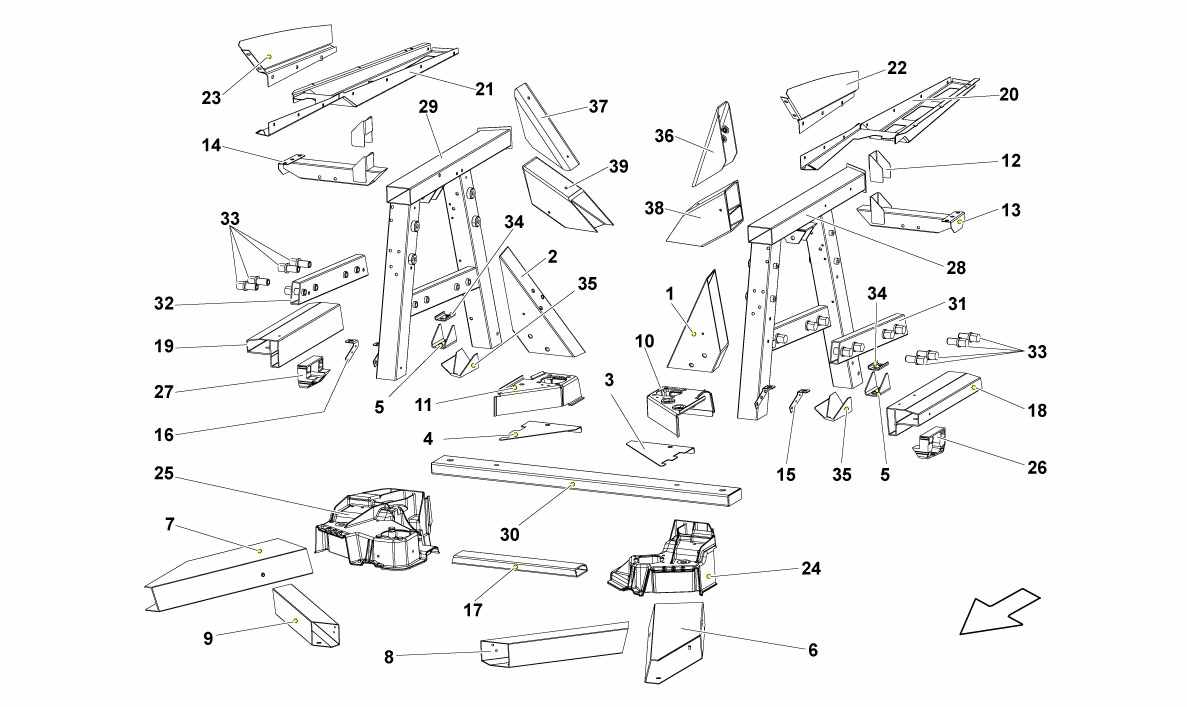 REAR FRAME ELEMENTS