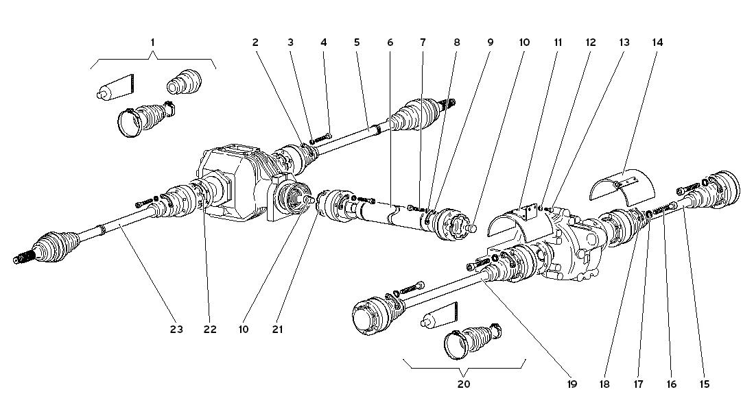 DRIVESHAFTS AND PROPELLER SHAFT A